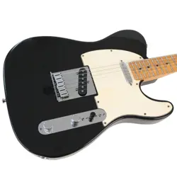 FENDER AMERICAN STANDARD TELECASTER USED ALDER BODY BLACK W/HARD CASE