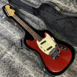ELECTRIC GUITAR FENDER USA MUSTANG RED 1966 WITH HARD CASE