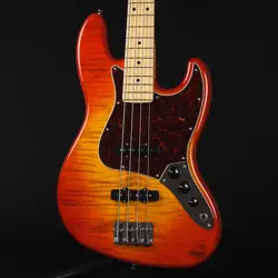 FENDER 2024 COLLECTION JAPAN HYBRID II JAZZ BASS FLAME SUNSET ORANGE