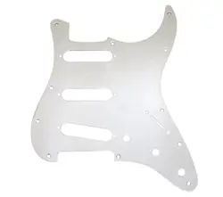 GENUINE FENDER STANDARD CHROME/BRASS STRATOCASTER/STRAT PICKGUARD 099-1360-100