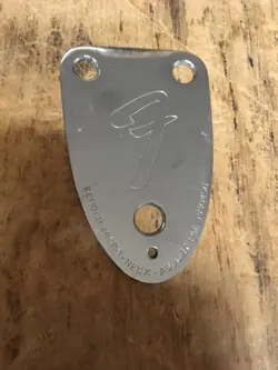 VINTAGE 1970S FENDER STRATOCASTER 3 BOLT NECK PLATE NO #