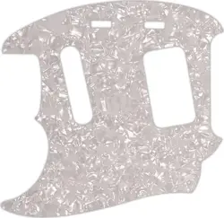 WD CUSTOM PICKGUARD FOR LEFT HAND FENDER 1990'S JAG-STANG #28 WHITE PEARL/WHI...
