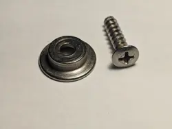 ORIGINAL FENDER BLACK FACE AMP HARDWARE LEG STOP & SCREW TO FIT 1964 TO 1967 