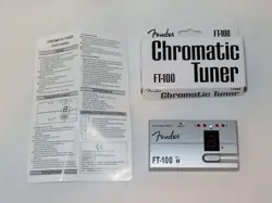 FENDER FT 100 ELECTRIC / ACOUSTIC GUITAR & BASS CHROMATIC TUNER - NEW