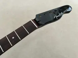 NEW 22FRET FENDER TELE STYLE BLACK MAPLE ELECTRIC GUITAR NECK ROSEWOOD FRETBOARD