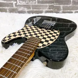 SQUIER FENDER AVRIL LAVIGNE TELECASTER ELECTRIC GUITAR BLACK USED FROM JAPAN FS