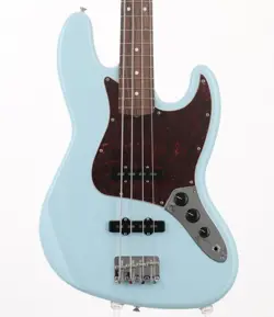 FENDER VINTERA 60S JAZZ BASS PAU FERRO FINGERBOARD DAPHNE BLUE USED W/SOFT CASE