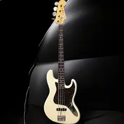 FENDER JAPAN JB62 VWH JAZZ BASS ELECTRIC GUITAR - VINTAGE WHITE - USED