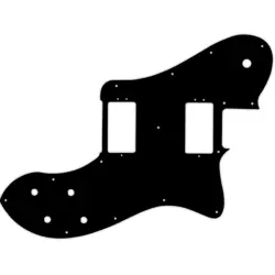 FENDER AMERICAN PROFESSIONAL DELUXE SHAWBUCKER TELECASTER BLACK WHITE BLACK 5PLY