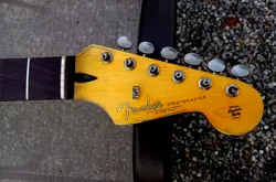 GENUINE FENDER LIC RELIC STRAT NECK AGED NITRO 60S STRATOCASTER MR G'S CUSTOMS