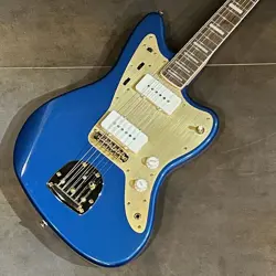 USED SQUIER BY FENDER 40TH ANNIVERSARY JAZZMASTER GOLD EDITION FREE SHIPPING