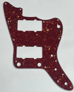 FOR FIT FENDER JAPAN JAZZMASTER NO UPPER CONTROL GUITAR PICKGUARD,RED TORTOISE