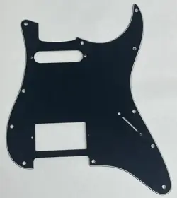 FOR FENDER US 11 SCREW HOLE HS STRATOCASTER GUITAR PICKGUARD,3 PLY BLACK