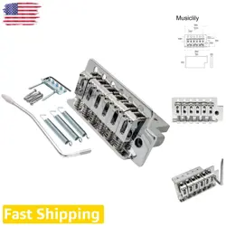 CHROME TREMOLO BRIDGE ASSEMBLY FOR FENDER STRATOCASTER SQUIER ELECTRIC GUITAR
