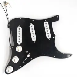 PREWIRED LOADED PICKGUARD SSS ALNICO SINGLE COIL PICKUPS FOR FENDER STRAT GUITAR