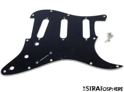 USA FENDER AMERICAN PERFORMER STRATOCASTER STRAT PICKGUARD, GUITAR, BLACK 3 PLY
