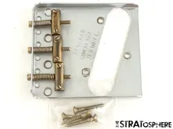 USA FENDER CUSTOM SHOP 54 TELECASTER RELIC BRIDGE W/ SER # CHROME TELE 1954 