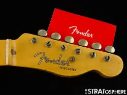 USA FENDER CUSTOM SHOP 54 TELECASTER NECK & TUNERS, TELE GUITAR 1954 RELIC MAPLE