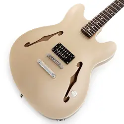 USED FENDER TOM DELONGE STARCASTER (SATIN SHORELINE GOLD/ROSEWOOD) FREE SHIPPING