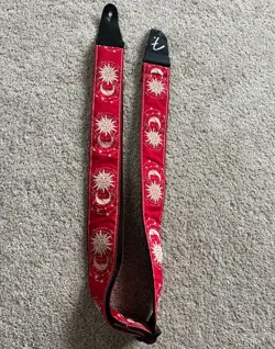 GENUINE FENDER AMERICAN VINTAGE II SUN GUITAR STRAP ~ DAKOTA RED