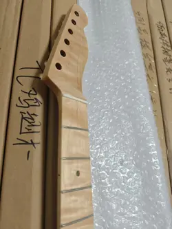 21 FRET TIGER FLAME MAPLE ELECTRIC GUITAR NECK GLOSS FOR FENDER TELE TL STYLE