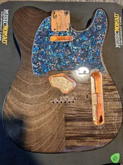 TELE TELECASTER BODY - MAHOGANY  W/PERLOID PICKGUARD.  FIT FENDER / SQUIER