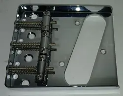 TELE GUITAR BRIDGE - 3 SADDLE - DISCOUNT  PARTS TO FIT FENDER