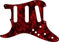 WD CUSTOM PICKGUARD FOR LEFT HAND FENDER STRATOCASTER ELITE #28DRP DARK RED P...