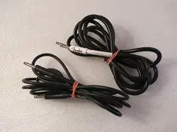 LOT OF 2 PROFESSIONAL FENDER 10' ELECTRIC GUITAR CORD CABLES