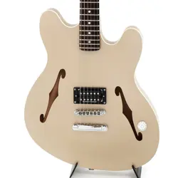 ELECTRIC GUITAR USED FENDER TOM DELONGE STARCASTER SATIN SHORELINE GOLD/ROSEWOOD