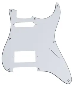 PICKGUARD FOR FENDER STRATOCASTER 8 SCREWS HS HUMBUCKER STYLE GUITAR 3-PLY-WHITE