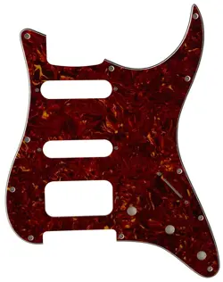FOR FIT FENDER 11 SCREW STRATOCASTER START HSS  GUITAR PICKGUARD RED TORTOISE