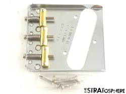 USA FENDER CUSTOM SHOP 54 TELECASTER BRIDGE, SER # CHROME BRASS TELE 1954 TCP 