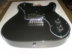 SQUIER  PARANORMAL ESQUIRE DELUXE 2023 FENDER METALLIC BLACK LOADED  GUITAR BODY