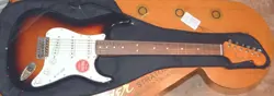 SQUIER STRAT BY FENDER CLASSIC VIBE OPEN BOX PRO SETUP NEW FENDER CASE.