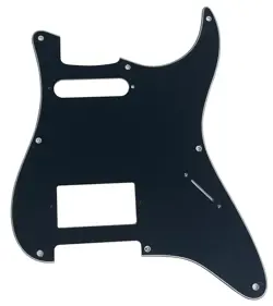 FOR FIT FENDER STRATOCASTER 8 SCREW HS HUMBUCKER GUITAR PICKGUARD 3 PLY BLACK