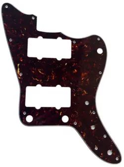 FOR FIT FENDER JAPAN JAZZMASTER NO UPPER CONTORL GUITAR PICKGUARD BROWN TORTOISE