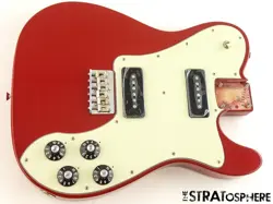 USA FENDER CHRIS SHIFLETT CLEAVER DELUXE TELE LOADED BODY ALDER NITRO DAKOTA RED