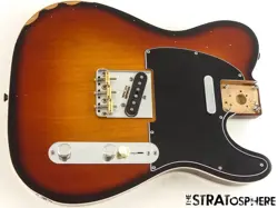 FENDER JASON ISBELL CUSTOM TELE ROAD WORN NITRO LOADED BODY 2X BOUND CHOC 3TS