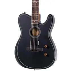 2025 FENDER ACOUSTASONIC STANDARD TELECASTER BLACK