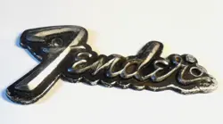 VINTAGE FENDER AMP EMBLEM TAG BADGE  ~4.75