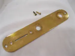 VINTAGE EARLY 1980'S FENDER TELECASTER GOLD PLATED CONTROL PLATE CAVITY COVER