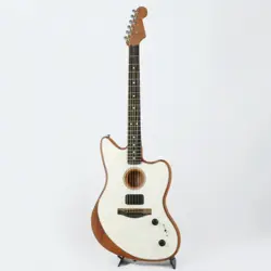 FENDER  AMERICAN ACOUSTASONIC JAZZMASTER ARCTIC WHITE SN.US215366A