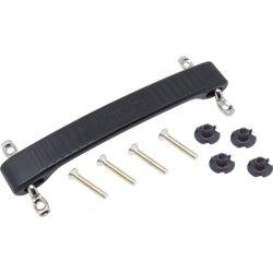 HANDLE, FENDER, MOLDED DOGBONE STYLE, COLOR: BLACK