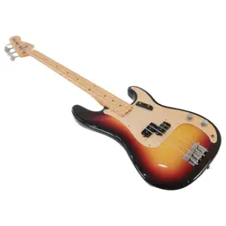 CLEAN '99 FENDER CUSTOM SHOP MASTER GRADE '58 PRECISION BASS SUNBURST W/HSC+COA