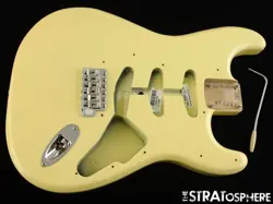 AMERICAN FENDER MALMSTEEN STRAT BODY & HARDWARE, STRATOCASTER, VINTAGE WHITE