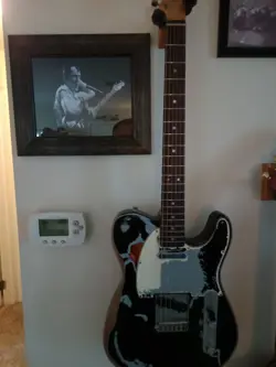 FENDER JOE STRUMMER TELECASTER ROAD WORN ELECTRIC GUITAR & CASE