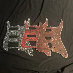 THREE PICKGUARDS FOR FENDER STRATOCASTER - SSH - LOT - NEW/NOS