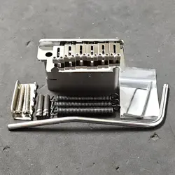 2012 FENDER AMERICAN DELUXE CHROME STRAT BRIDGE TREMOLO FOR USA ELECTRIC GUITAR