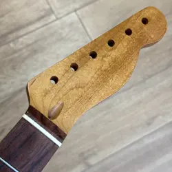 ROASTED MAPLE ROSEWOOD TELE NECK NITRO SATIN TELECASTER FT FENDER WARMOTH TR02BH